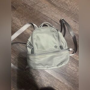 Tan/Beige Lululemon Backpack with Adjustable Straps